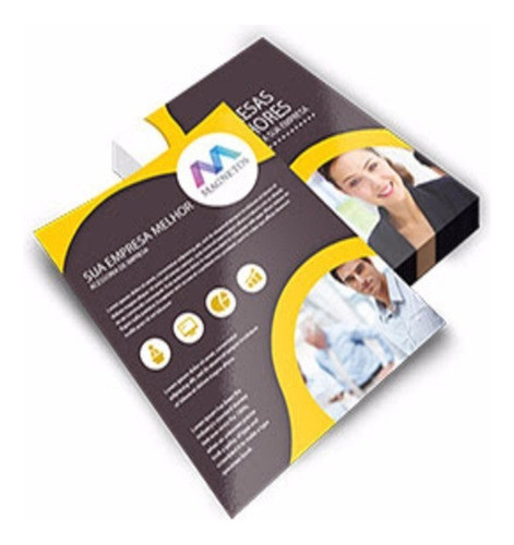 2500 Panfletos Flyer Folheto 90g 20x14 Colorido Frente Verso 0