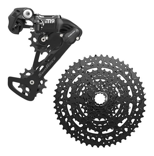 Grupo Sunrace Dkm 1 X 9v K7 Cassete 11-50 Pedivela 34 P Bike 1