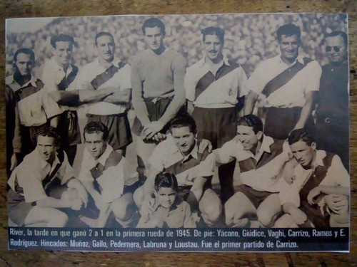 Recorte River Plate Año 1945 La Tarde Que Ganó 2-1 0