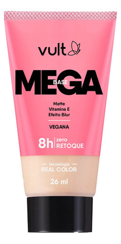 Base Facial Liquida Efeito Matte Mega V170 Make 26ml Vult 0