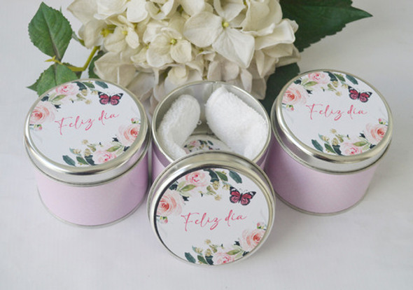 15 Latas Personalizadsa 8x7 Con 1 Jabon Y 1 Toalla Souvenirs 0