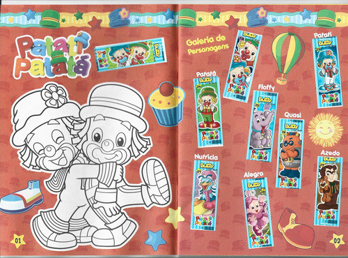 Álbum Figurinha Chicle Bola Buzzy - Patati Patata -completo 1
