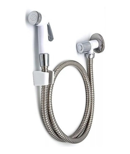 Ducha Higiênica Abs Branca 1,20cm Para Banheiros E Lavabos 0