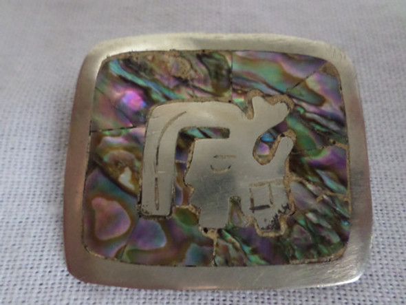 M5 Antiguo Colgante Dije Prendedor Plata 925 Nacar Sterling 1