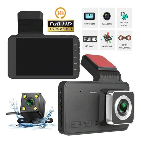 Camara Dashcam Dvr Hd Pantalla 3.0¨ Detector Movimiento 5mpx 1