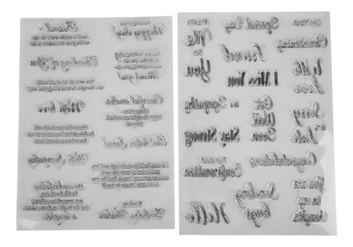 Selos Para Fabricação De Cartões, 2 Peças, Material Tpr Tran 0