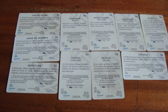 Cartao Telefone Telegoias / Campeonato Goiano 2001 Completa 1