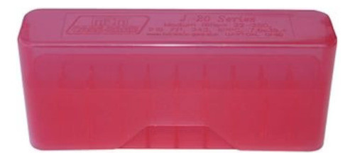 Caja Porta Municion Mtm Fusil J-20-l Roja 3.36 1