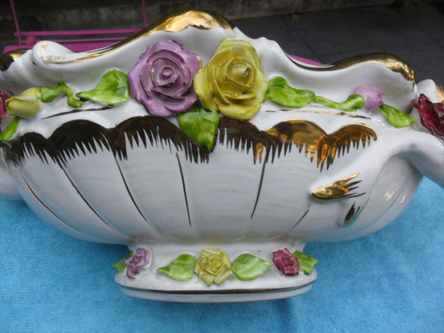 Jardinera Centro De Mesa Antiguo Gigante. 1