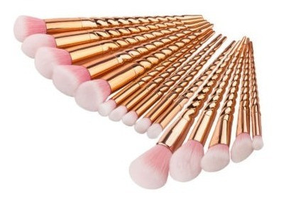 15pcs Unicornio Maquillaje Cepillos Cosméticos Herramienta K 1