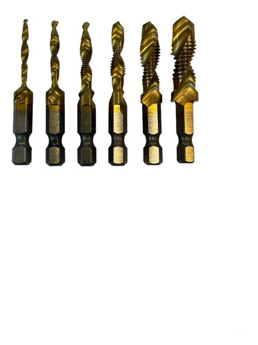 Mechas Y Machos 6 Pzs Metricos Para Atornillador 0