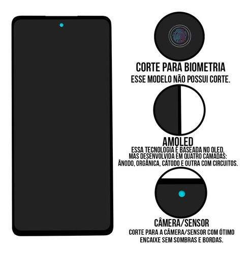 Tela Galaxy A72 / A725 Frontal Incell Compatível Com Samsung 1