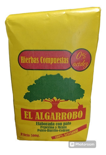 Yerba Mate Compuesta El Algarrobo Pack X 10 Unidades De 500g 0
