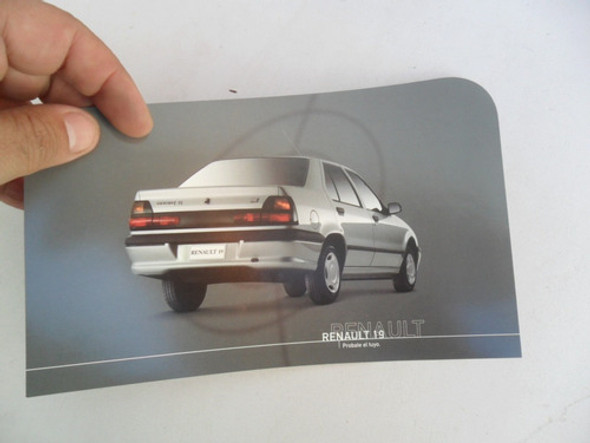 Folleto Antiguo Renault 19 Original No Manual No Catalogo 0 Folleto Antiguo Renault 19 Original No Manual No Catalogo 0