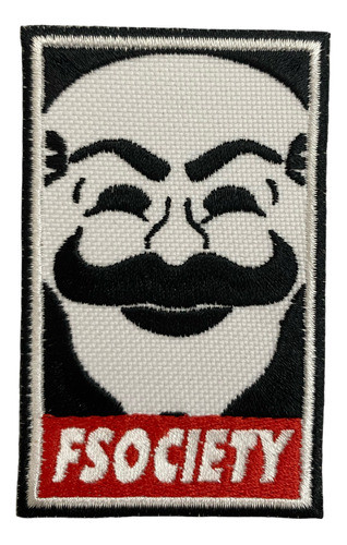 Parche Bordado Mr Robot F Society - Serie Tv 0