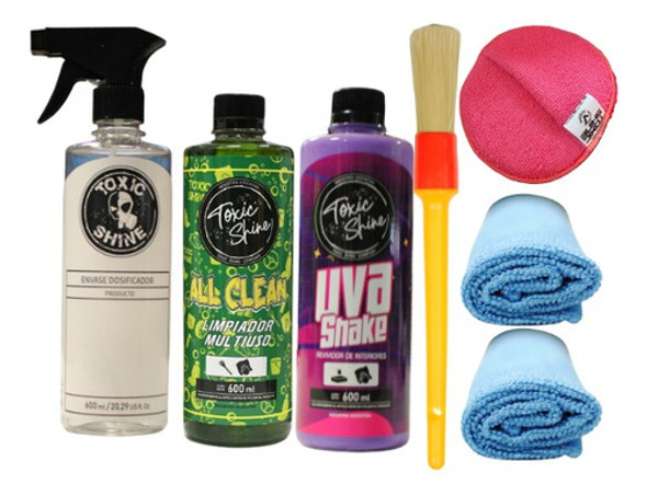 Kit Limpieza Interior Toxic Shine Uva Shake 0