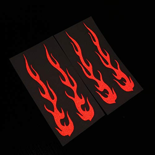 Cushystore Red Hot Rod Flame Fire Tribal Retro Calcomanías R 1