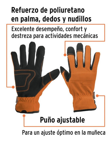 Guantes Truper Mecánico Palma Poliuretano Profesional - Fc 1