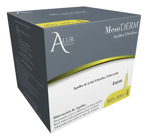 Agulha 30g Lebel 4mm 100 Agulhas - Alur 0