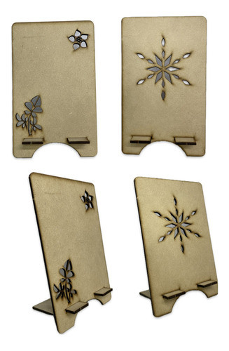 Portacelular Apoya Celular Calado Mdf Fibrofacil 3mm X6u 0