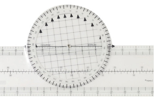 Régua De Deslizamento De Aviação Plotadora Transparente 1