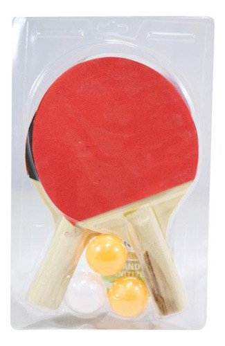 Kit Set Ping Pong 2 Paletas 3 Pelotas Shen Li Entrenamiento 1