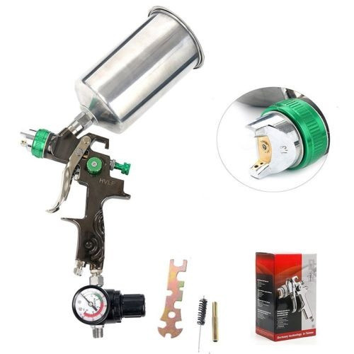 Pistola Spray De Pintura Con Regulador De Aire 1,3mm Hvlp 0