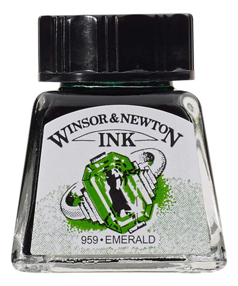 Tinta Para Dibujo Winsor & Newton 14ml Esmeralda 0 Tinta Para Dibujo Winsor & Newton 14ml Esmeralda 0