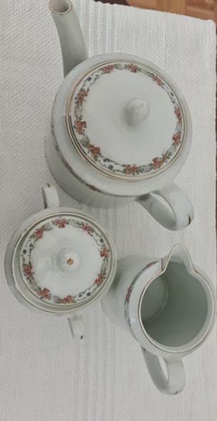 Antiguo Juego De Servicio De Te Suizo Tetera, Lechera Y Azuc 1