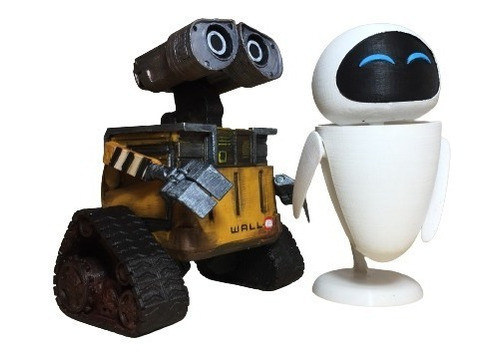 Wall-e & Eva - Wall-e Pixar - Figuras 3d 0