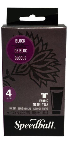 Conjunto Para Xilogravura Em Tecido Speedball C/04 Cores ª 0