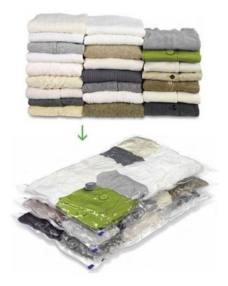 Bolsa Para Guardar Ropa Al Vacio 50x60cm Ahorra Espacio 1