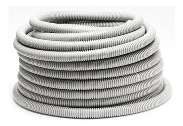 Caño Corrugado 25mm 1  Semipesado Pvc Genrod X25mts 0