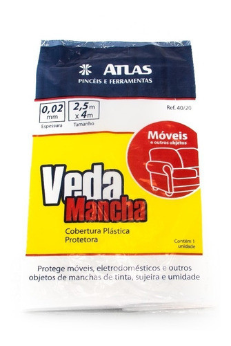 Lona Reforzada Para Protección De Pisos 40/20 Atlas 0
