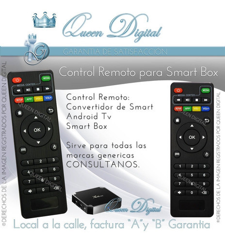 Control Remoto Para Smart Tv Box X96 Noga Noganet Inova Orix 1