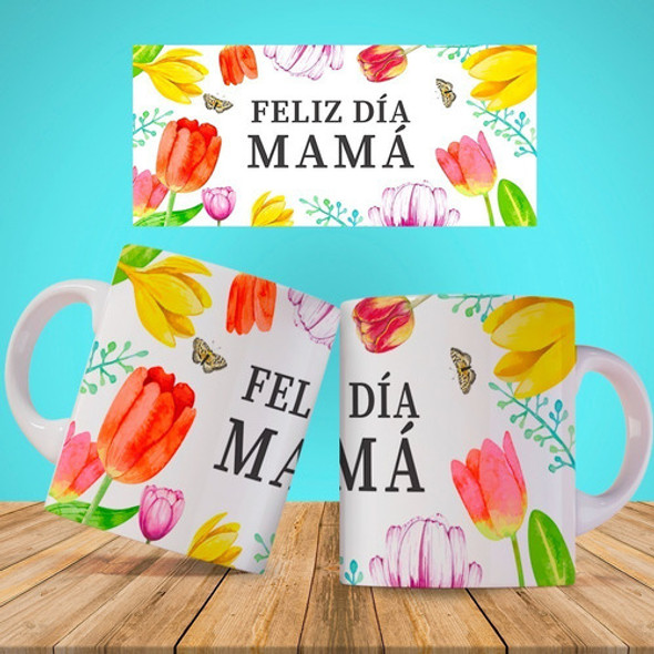16 Plantillas Sublimación Tazas Feliz Día De Mamá 2022 1