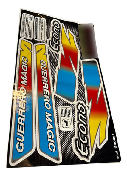 Calcomanias Guerrero Magic Econo - Motomil 1