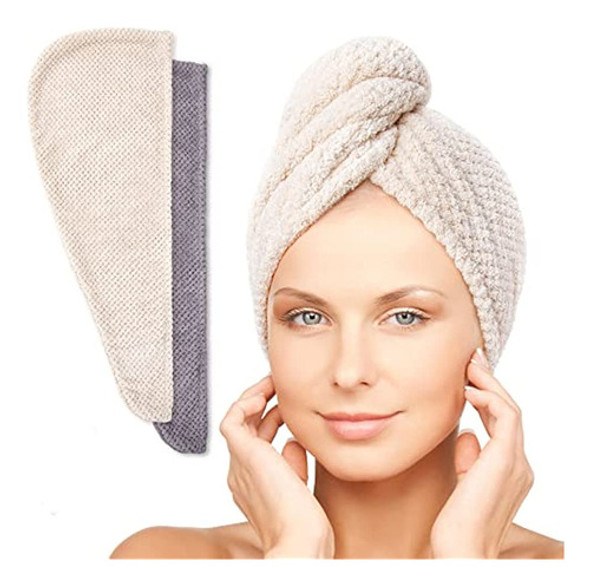 Toalla Para El Cabello De Microfibra Para Mujer Simplefield 0