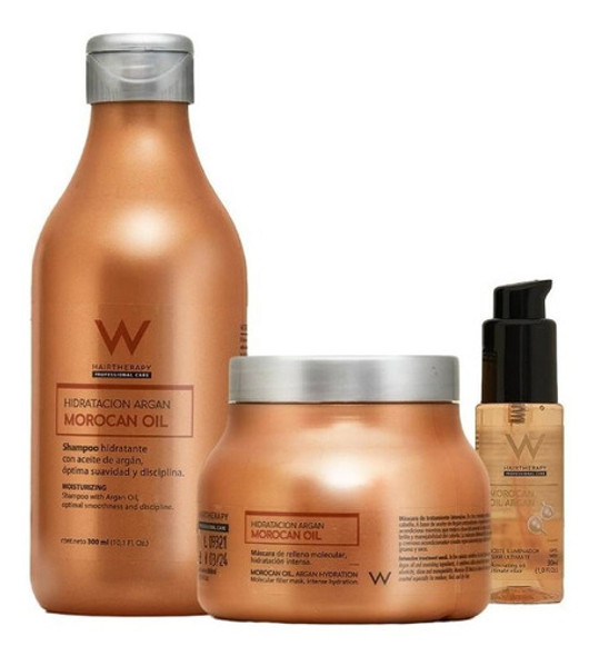 Kit Hair Therapy - Morocan Oil - Shampoo Mascara Y Serum 0