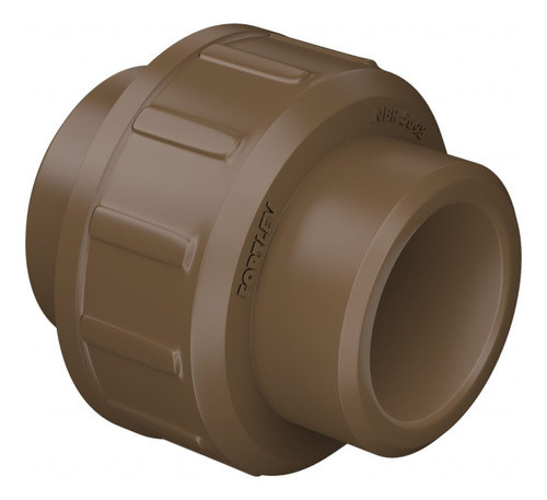 Luva União Cola Pvc Soldável Marrom Água Fria 40mm 0