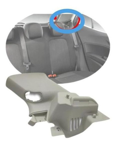 Suporte Tampão Bagagito Esquerdo Fiat Argo 2017 2020 Origina 1