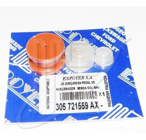 Juego Bujes De Pedal De Acelerador Vw Gol Saveiro Senda 0