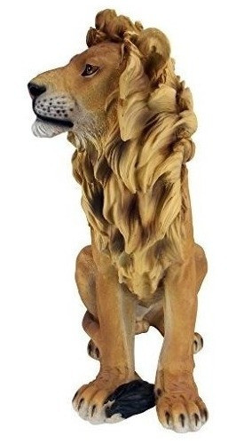 Diseño Toscano Rey De Las Bestias León Escultura 0