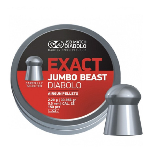 Balines Jsb Exact Jumbo Beast Calibre 5,5 34gr Lata X150. 0