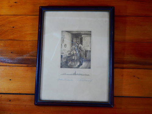Grabado Original Firmado Walter Kubbernuß  Goethe Friederike 0