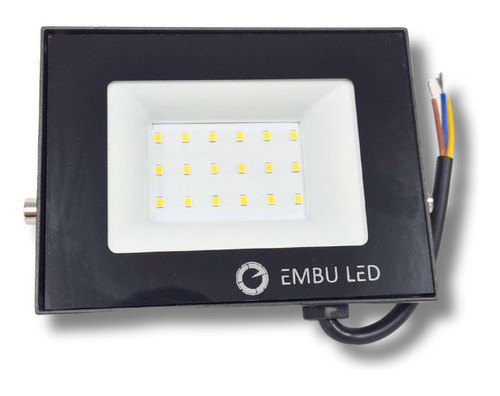 Refletor Led 30w 3000k Slim Ip67 Embu Led 0