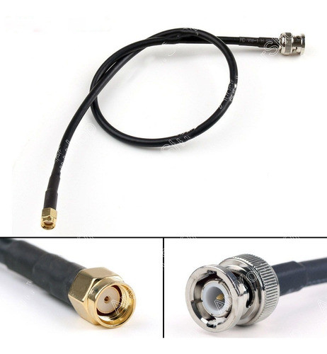 Conector Cupla Rp-sma Macho A  Bnc 0