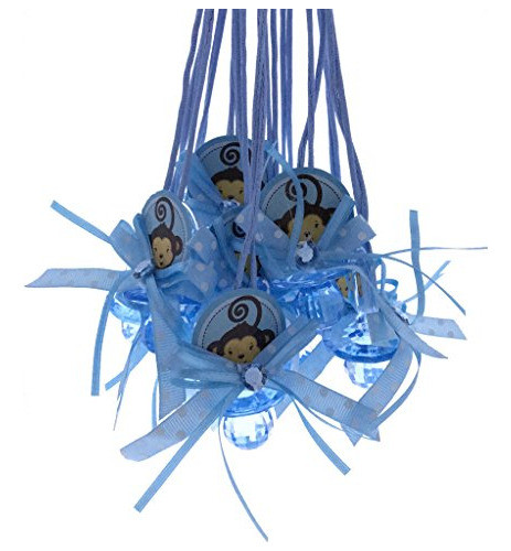 Ducha De Bebé Chupete Juego Favor Collar Impresión Overol 12 0