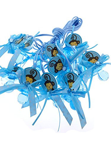 Ducha De Bebé Chupete Juego Favor Collar Impresión Overol 12 1