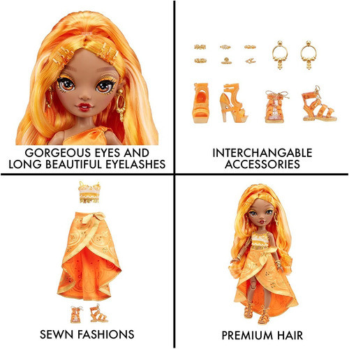 Muñeca Rainbow High Meena Fleur (saffron Gold) 1